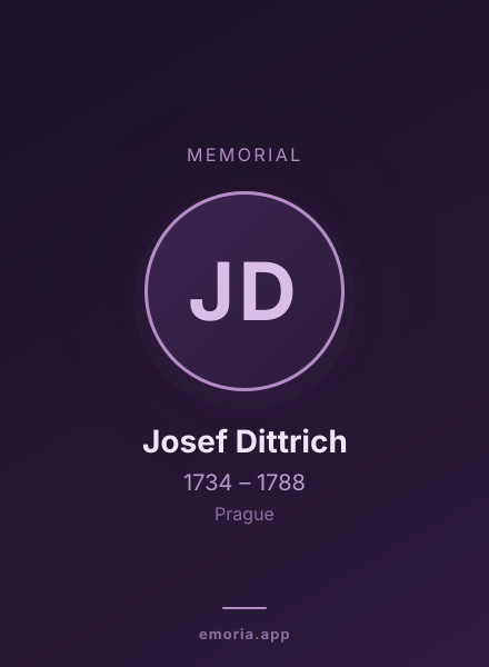 Memorial portrait of Josef Dittrich