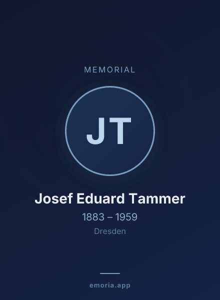 Memorial portrait of Josef Eduard Tammer