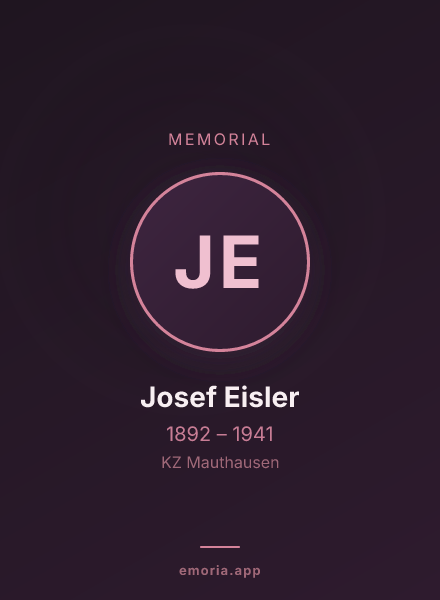 Memorial portrait of Josef Eisler