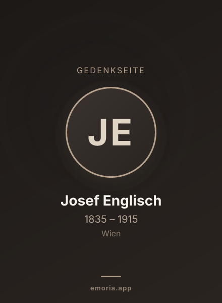 Gedenkportrait von Josef Englisch