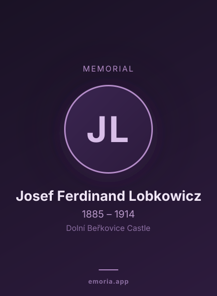 Memorial portrait of Josef Ferdinand Lobkowicz
