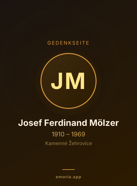 Gedenkportrait von Josef Ferdinand Mölzer