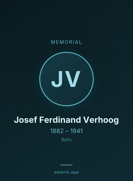 Memorial portrait of Josef Ferdinand Verhoog