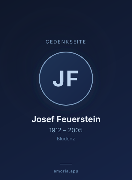 Gedenkportrait von Josef Feuerstein
