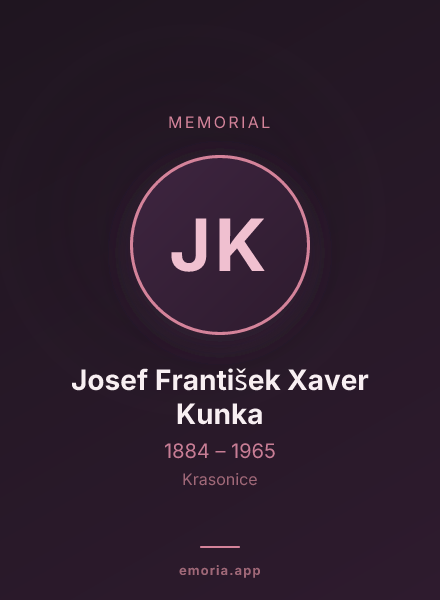 Memorial portrait of Josef František Xaver Kunka