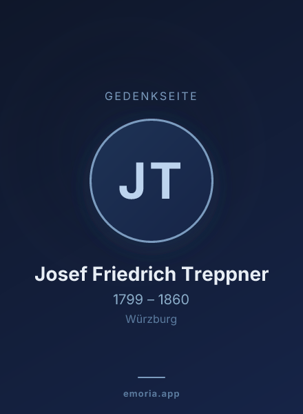 Gedenkportrait von Josef Friedrich Treppner