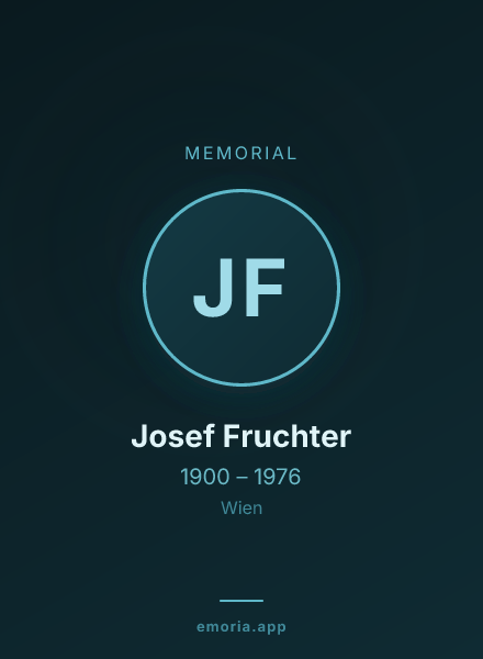 Memorial portrait of Josef Fruchter