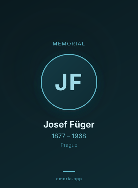 Memorial portrait of Josef Füger