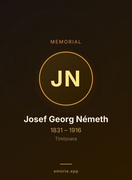 Memorial portrait of Josef Georg Németh