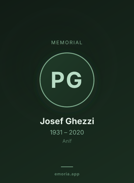 Memorial portrait of Prof. Josef Ghezzi
