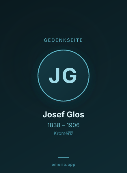 Gedenkportrait von Josef Glos