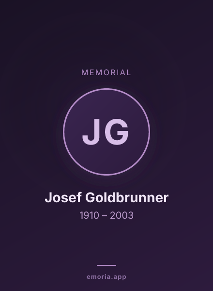 Memorial portrait of Josef Goldbrunner