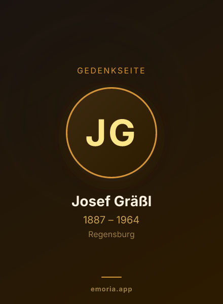 Gedenkportrait von Josef Gräßl