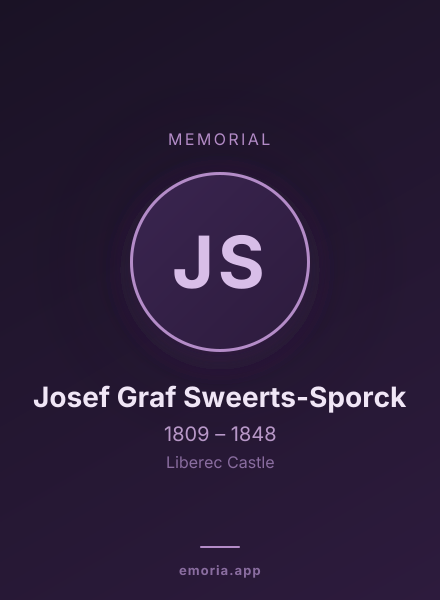 Memorial portrait of Josef Graf Sweerts-Sporck