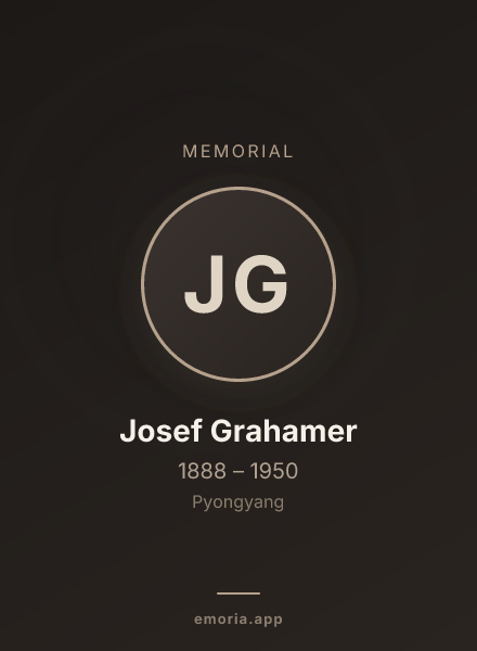Memorial portrait of Josef Grahamer
