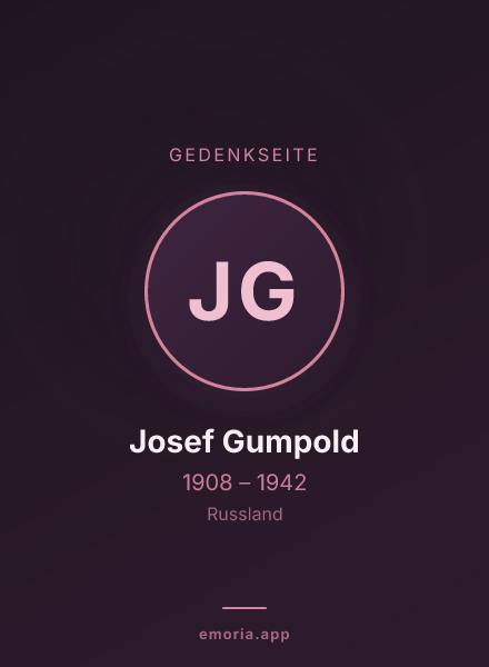 Gedenkportrait von Josef Gumpold