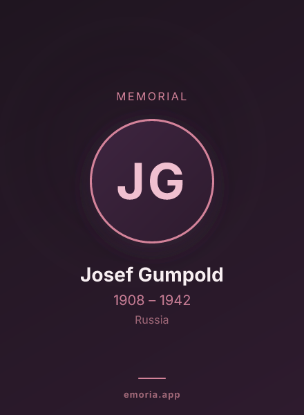 Memorial portrait of Josef Gumpold