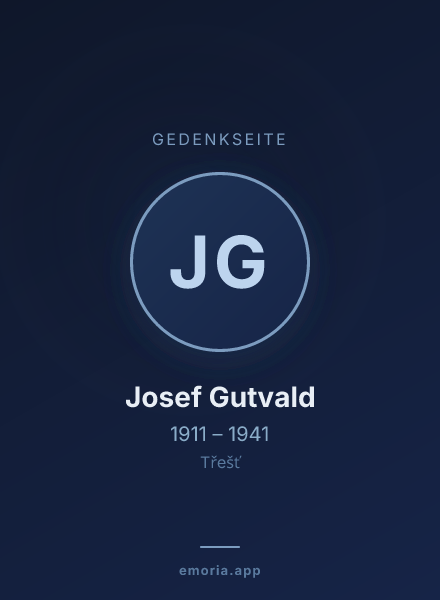 Gedenkportrait von Josef Gutvald