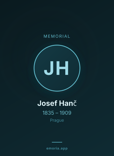 Memorial portrait of Josef Hanč