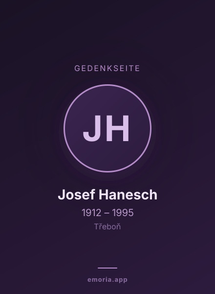 Gedenkportrait von Josef Hanesch