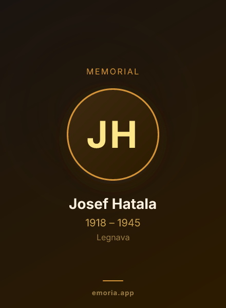 Memorial portrait of Josef Hatala