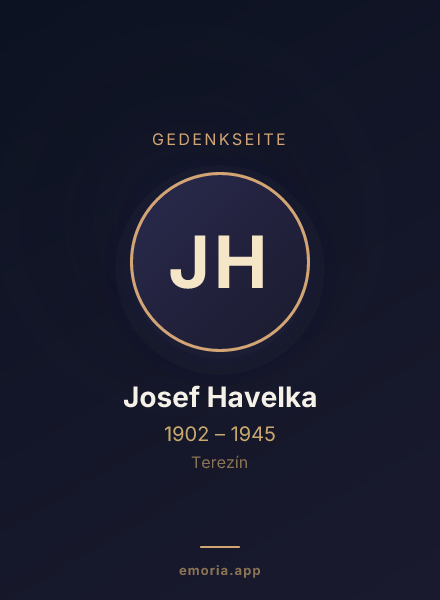 Gedenkportrait von Josef Havelka