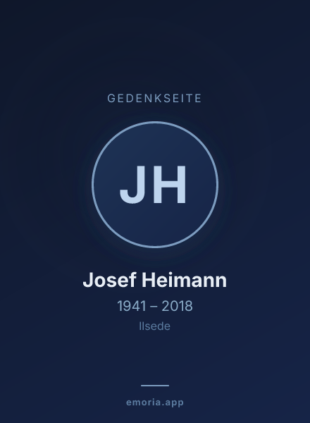 Gedenkportrait von Josef Heimann