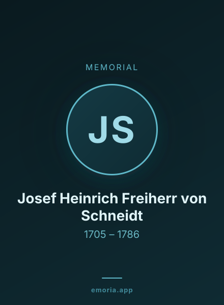 Memorial portrait of Josef Heinrich Freiherr von Schneidt