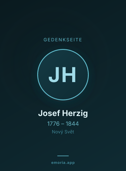 Gedenkportrait von Josef Herzig