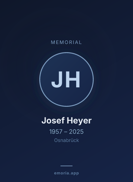 Memorial portrait of Josef Heyer