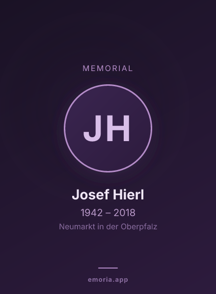 Memorial portrait of Josef Hierl