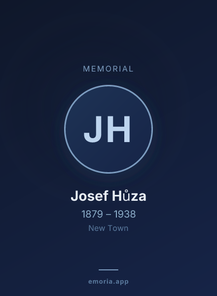 Memorial portrait of Josef Hůza