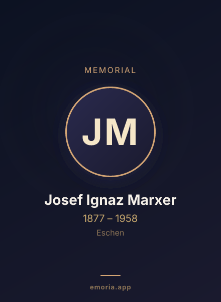 Memorial portrait of Josef Ignaz Marxer