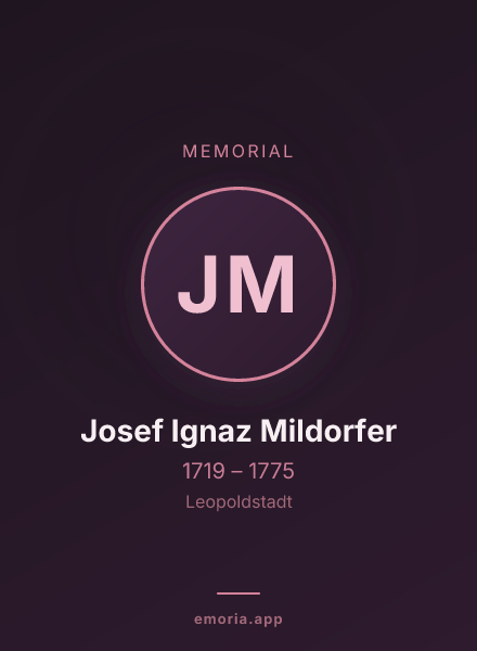 Memorial portrait of Josef Ignaz Mildorfer