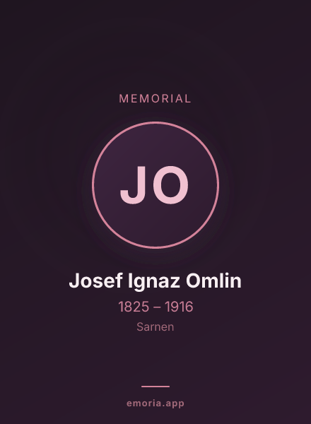 Memorial portrait of Josef Ignaz Omlin