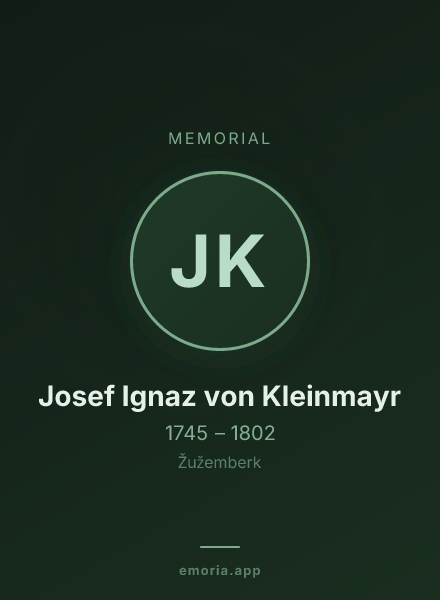 Memorial portrait of Josef Ignaz von Kleinmayr