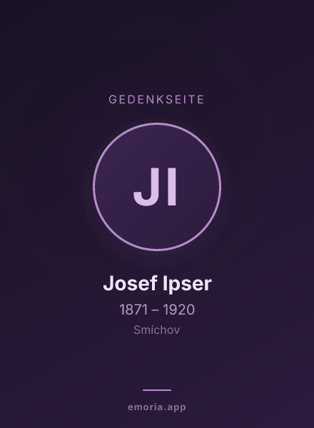 Gedenkportrait von Josef Ipser