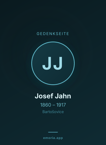 Gedenkportrait von Josef Jahn