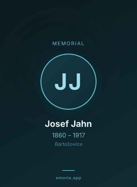 Memorial portrait of Josef Jahn