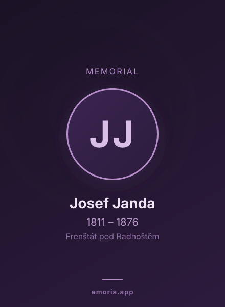 Memorial portrait of Josef Janda