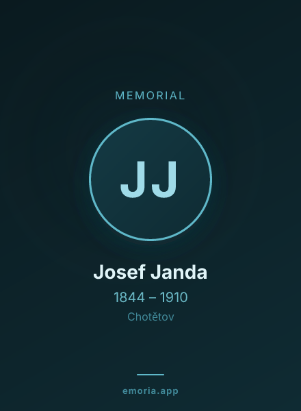 Memorial portrait of Josef Janda