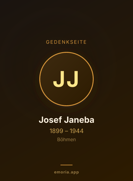 Gedenkportrait von Josef Janeba