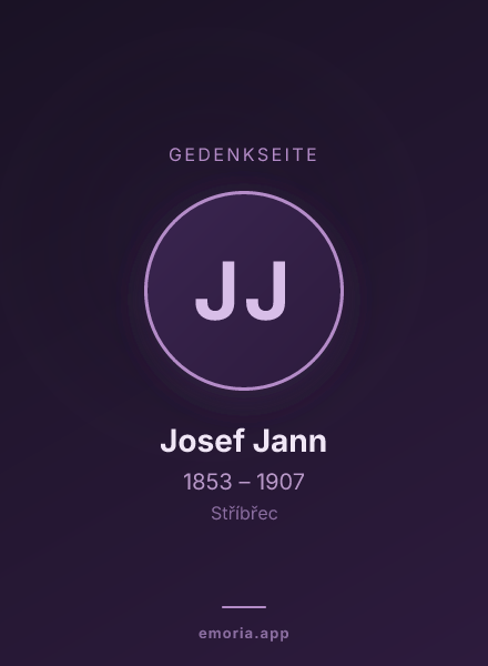 Gedenkportrait von Josef Jann