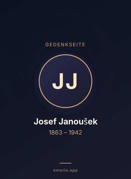 Gedenkportrait von Josef Janoušek