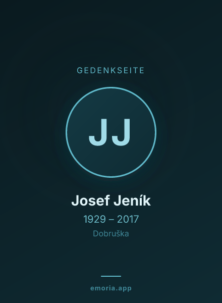 Gedenkportrait von Josef Jeník