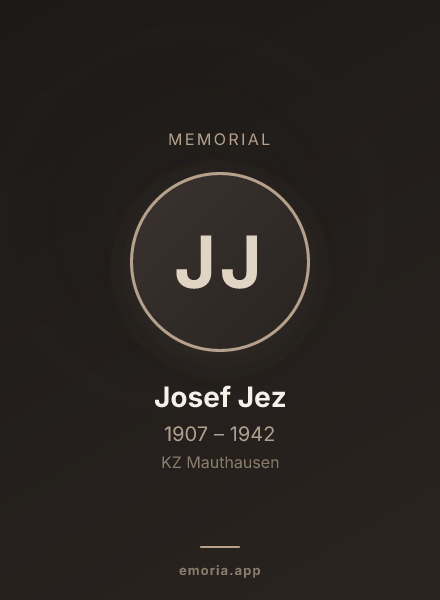 Memorial portrait of Josef Jez