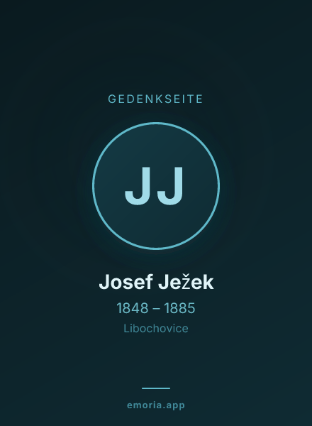 Gedenkportrait von Josef Ježek