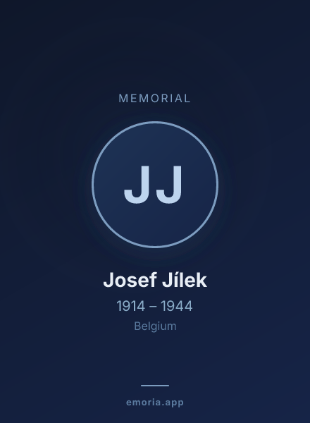 Memorial portrait of Josef Jílek
