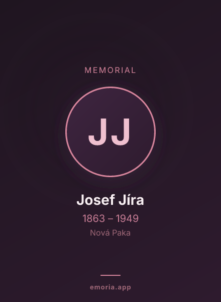 Memorial portrait of Josef Jíra