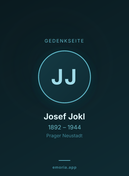 Gedenkportrait von Josef Jokl